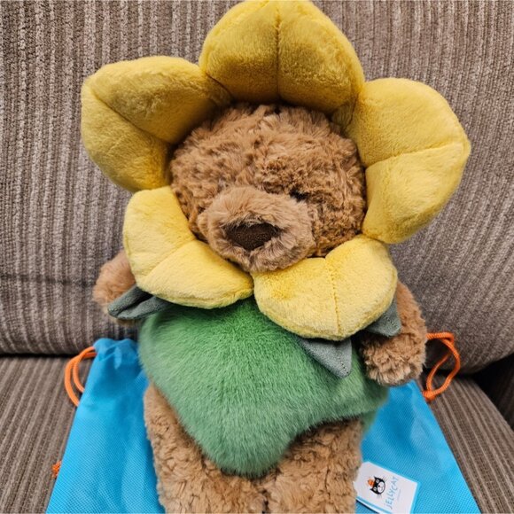 Jellycat Bartholomew Bear Daffodil Outfit NWT